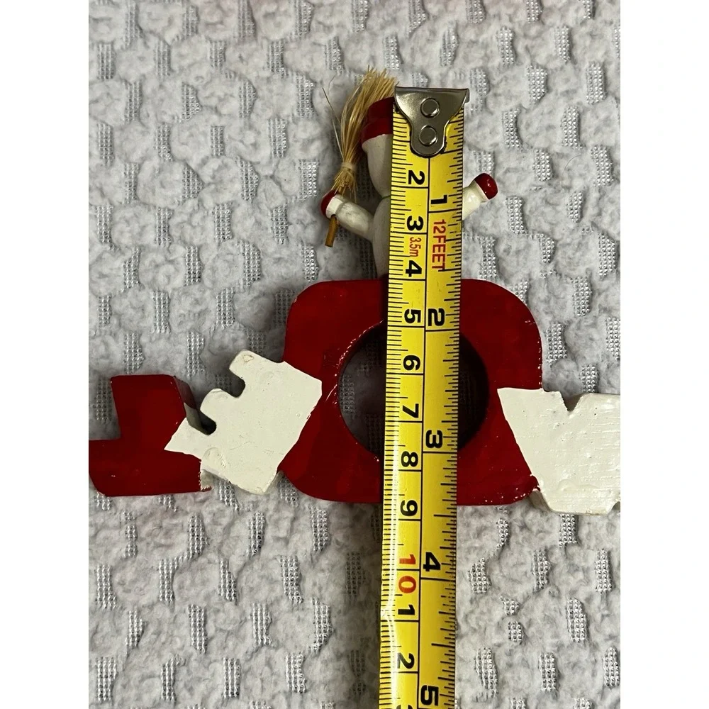 Vtg‎ Vera Neumann Napkin Rings Wood Christmas Holiday Hand Painted Tablescape